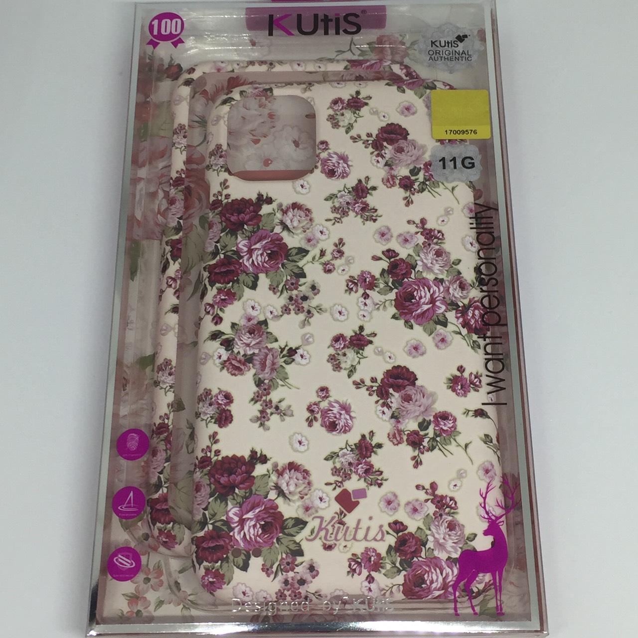 เคสคูทิส(Kutis)ไอโฟน11G (ลายดอกไม้new)มาใหม่ เคสประกบหน้า-หลัง เคสเรืองแสง เคสลายวินเทจ ร้านSuperhero KLongthom