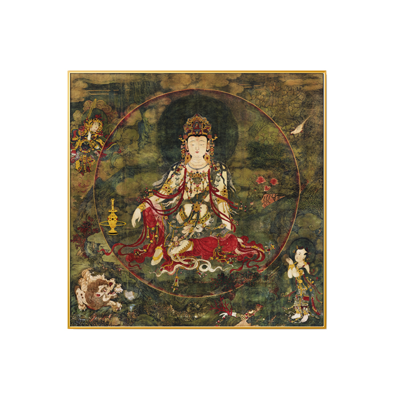 #ภาพวาดทังก้า(Thangka)ภาพวาดทิเบต ทังก้า มันดาลา พุทธศิลป์ชั้นสูง