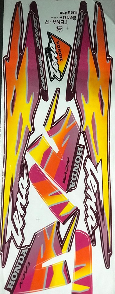 สติ๊กเกอร์สำหรับมอเตอร์ไซด์ฮอนด้าเทน่า ปี 94-96