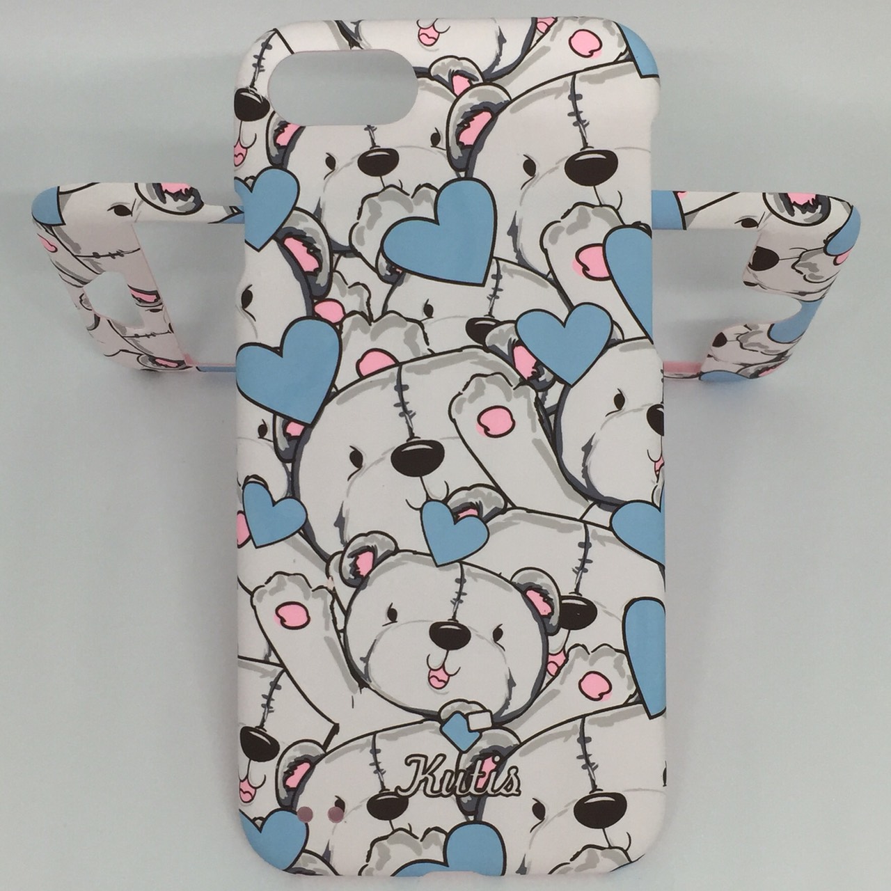 เคสคูทิส (Kutis) ไอโฟน7,8(ลายหมีหัวใจสีขาว)