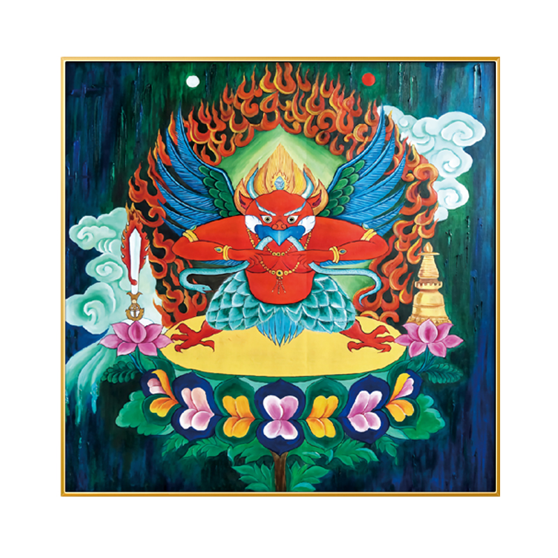 #ภาพวาดทังก้า(Thangka)ภาพวาดทิเบต ทังก้า มันดาลา พุทธศิลป์ชั้นสูง