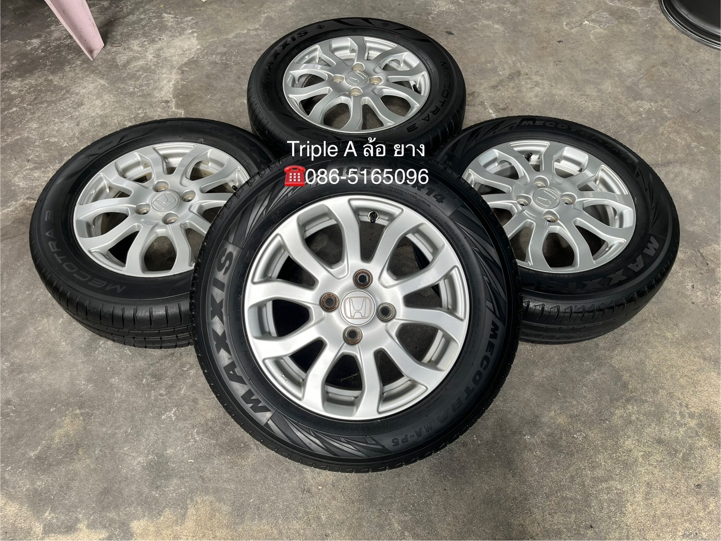 ✨ล้อแม็กพร้อมยาง✨Honda Brio ขอบ 14