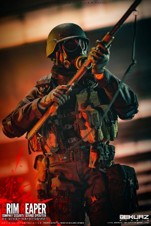 EKUAZ STUDIO EKS05 1/6 COMPANY SECURITY SERVICE OPERATOR: THE BLOODY WAY TO SURVIVE - GRIM REAPER
