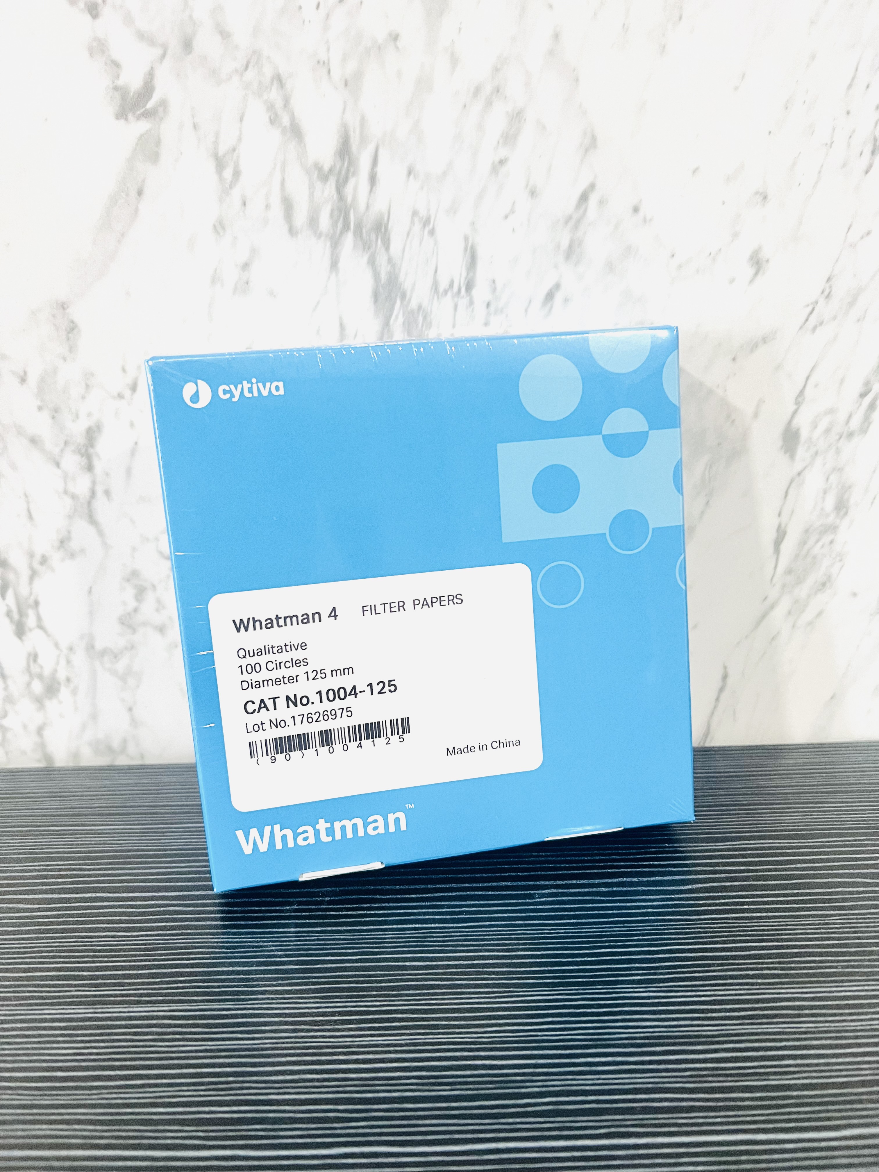 กระดาษกรองเบอร์ 4 pore -size 25um(100 แผ่น/pkg)-whatman