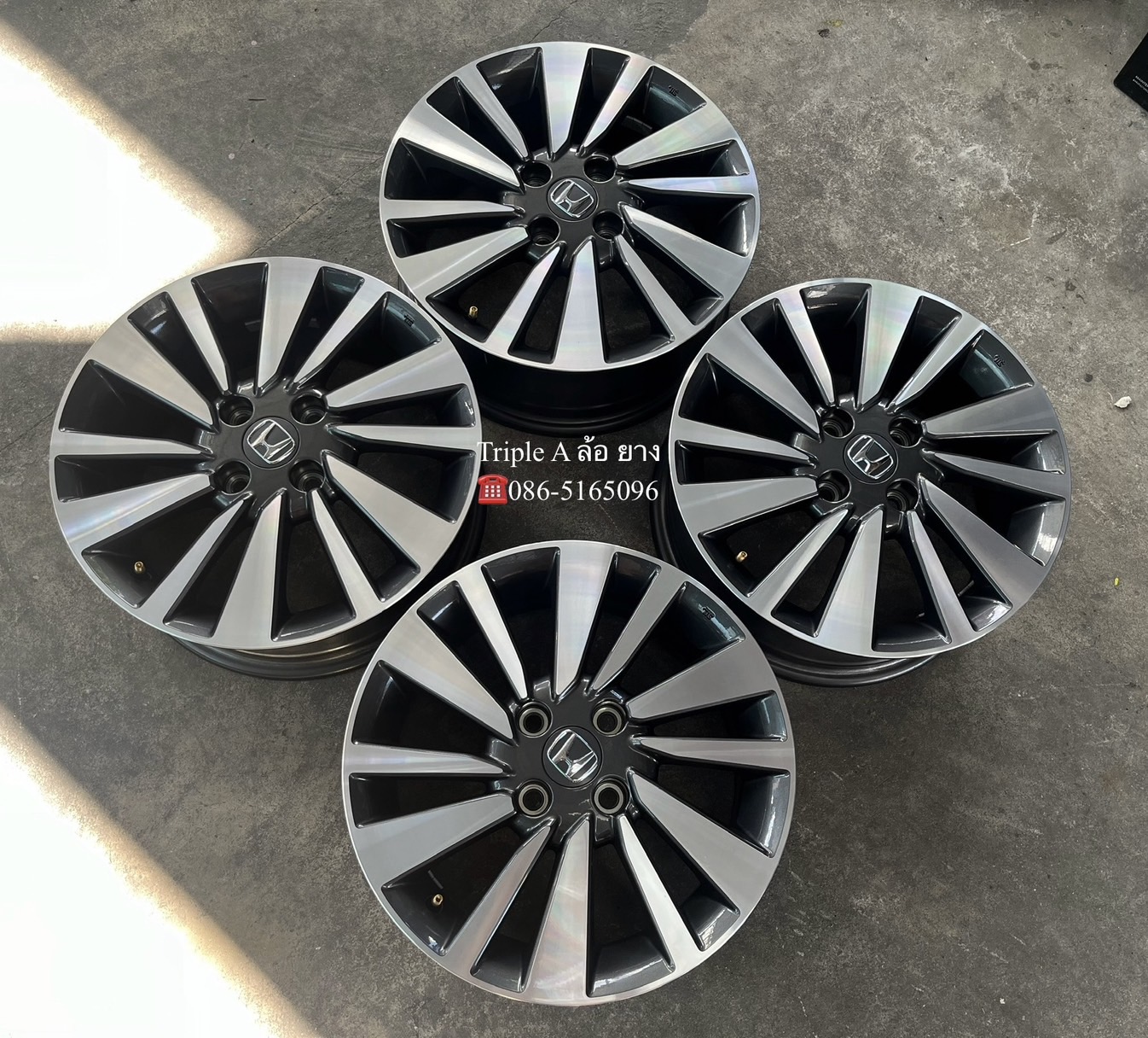 ✨ล้อแม็กป้ายแดง✨Honda City SV รุ่นใหม่ล่าสุด ขอบ 15 เทาหน้าเงา💖ใหม่กริ๊บ💖