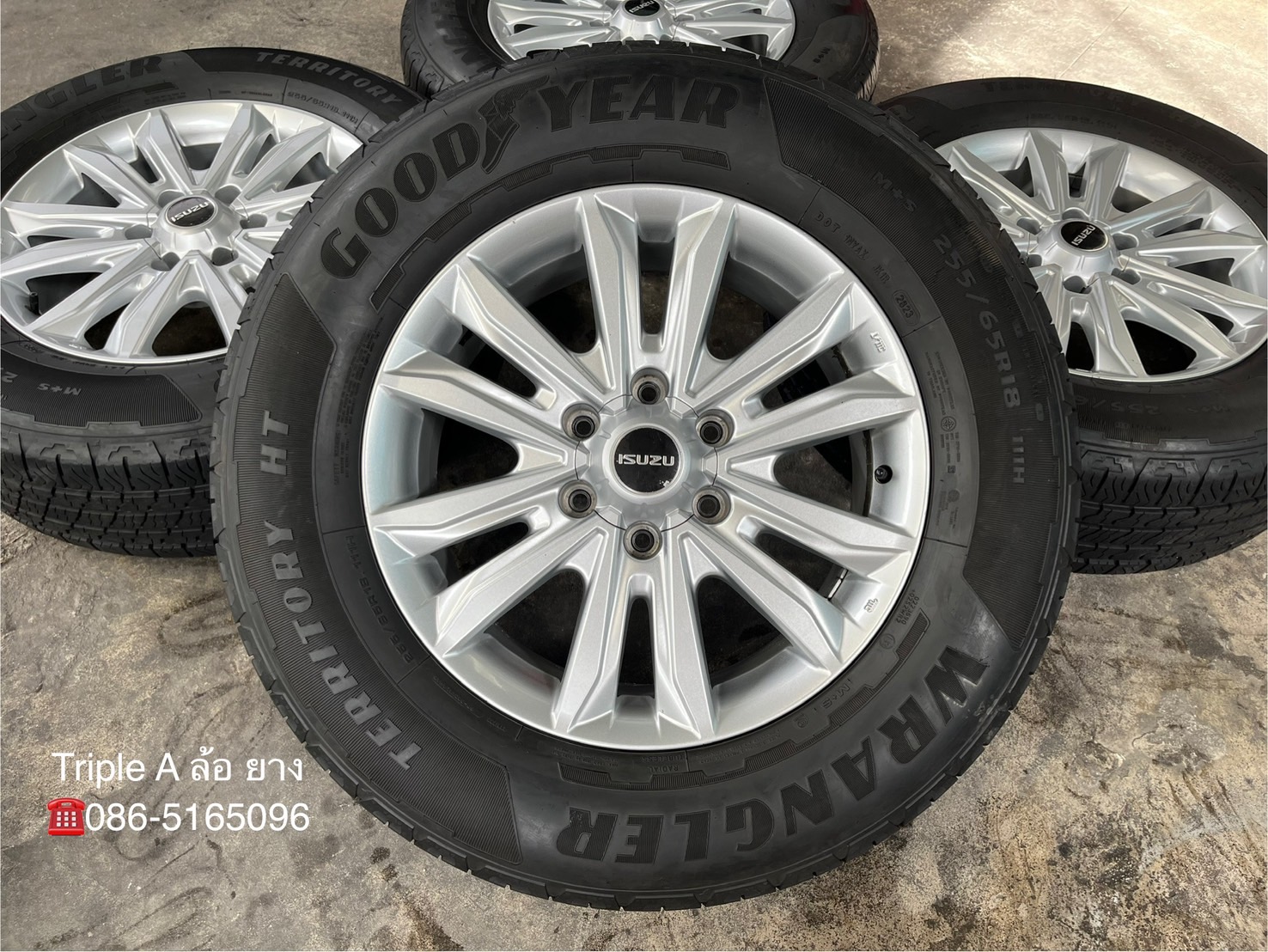 ✨ล้อแม็ก✨ISUZU D-Max Blue Power ขอบ 18 พร้อมยาง 255-65-18 Goodyear🌟ปี 23🌟