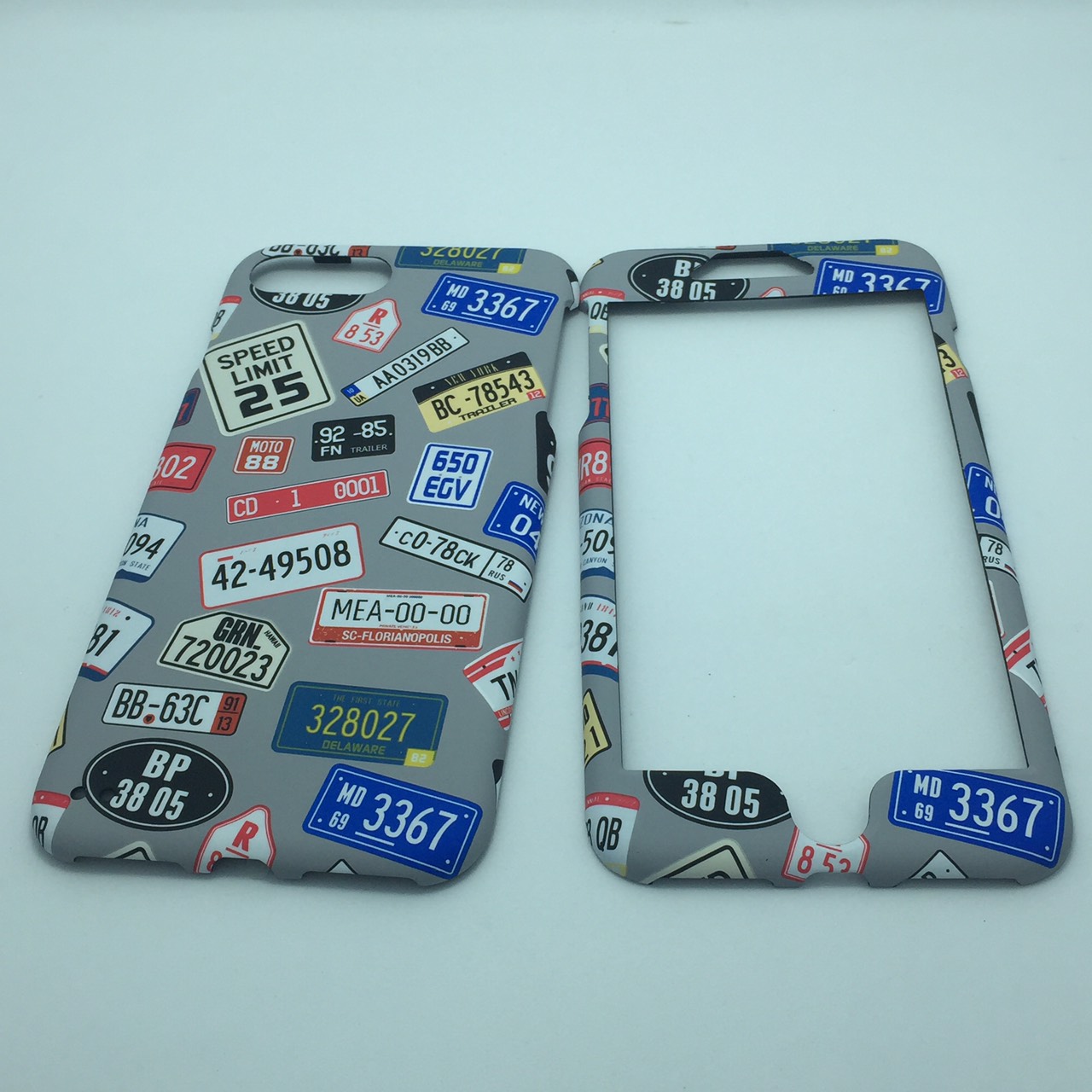 เคสคูทิส(Kutis)เคสไอโฟน7พลัส,8พลัส(ลายป้ายทะเบียน)มาใหม่ เคสประกบหน้า-หลัง เคสเรืองแสง เคสลายวินเทจ ร้านSuperhero Klongthom
