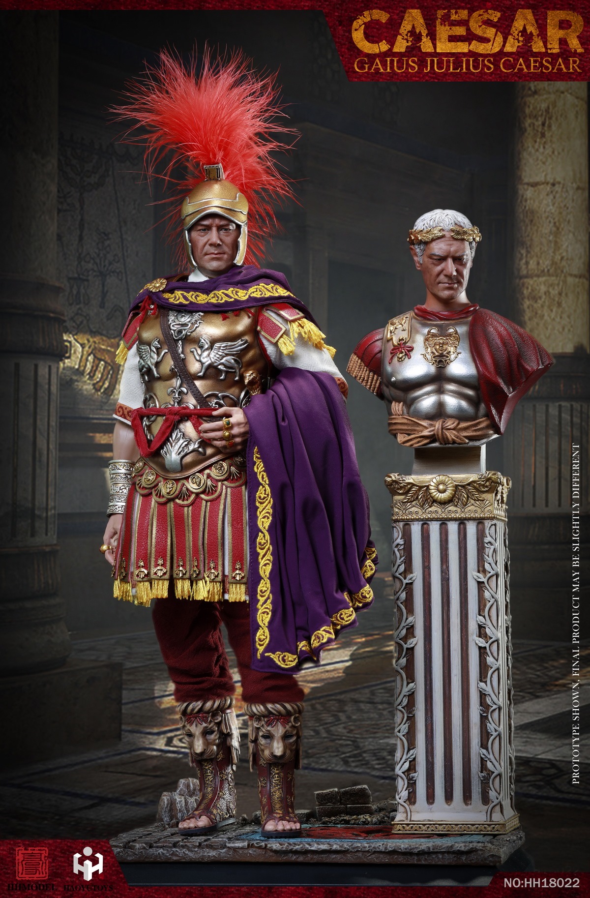 HHMODEL x HAOYUTOYS HH18022 1/6 Imperial Army - Julius Caesar (Deluxe Version)
