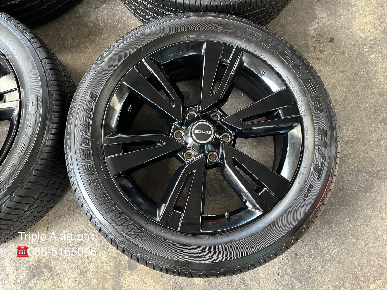 ✨ล้อแม็กพร้อมยาง✨ISUZU MU-X รุ่นพิเศษ PHANTOM ขอบ 20 สีดำแท้💯