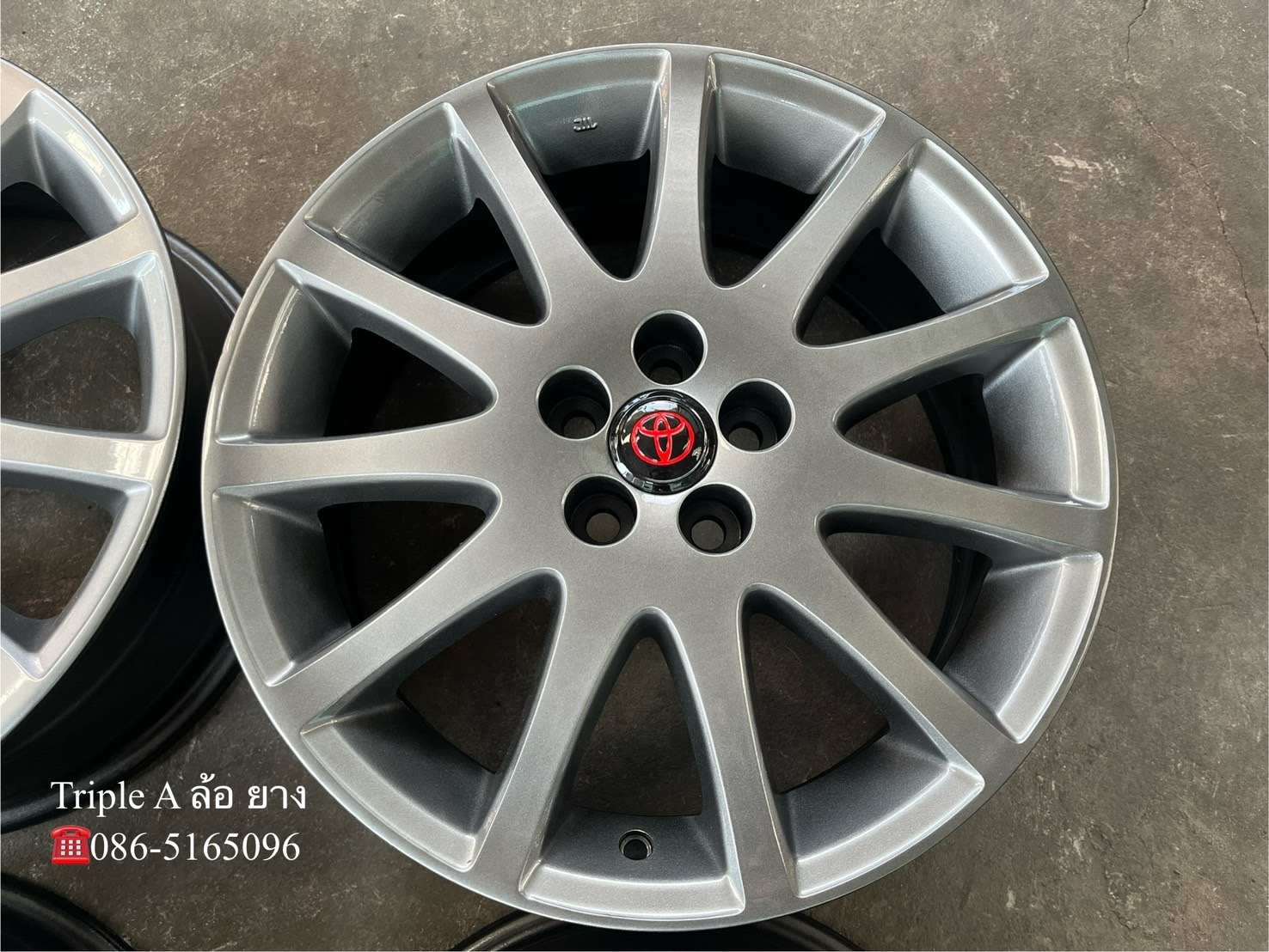 ✨ล้อแม็ก 5รู100✨Toyota Wish (11 ก้าน) ขอบ 17 สีไฮเปอร์💖สวยกริ๊บ💖