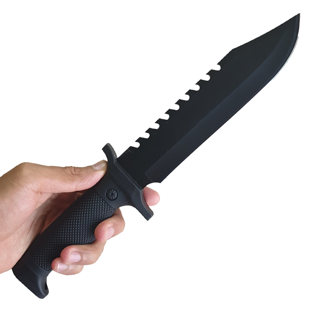 มีดพก มีดใบตาย Columbia 2428A ขนาด 12 นิ้ว (30.5 ซม.) พร้อมปลอกมีด ABS ร้อยเข็มขัดสำหรับเก็บมีด