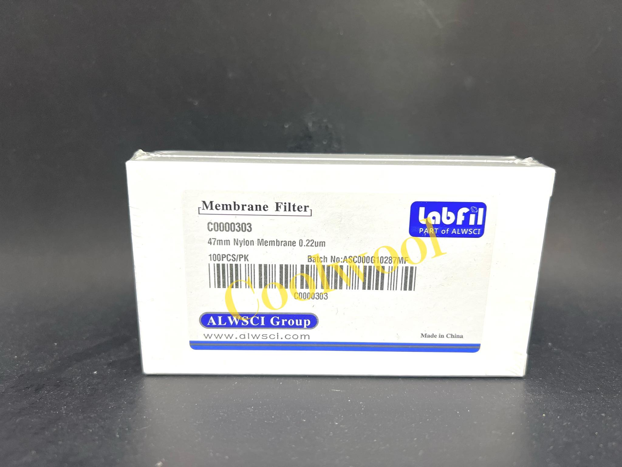 Labfil-47mm Nylon Membrane filter 0.22um. 100pcs/pk