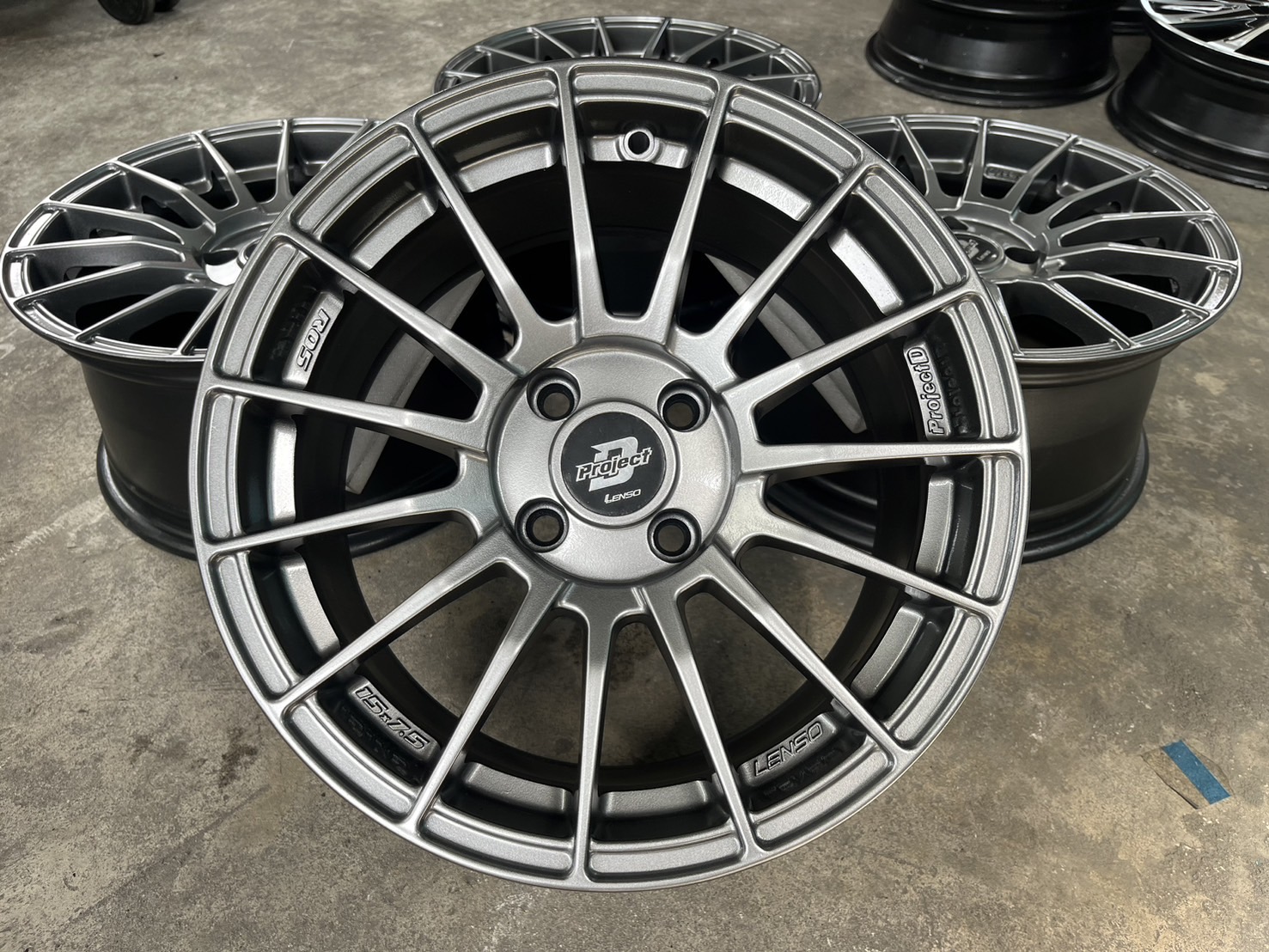 ✨ล้อแม็ก 4รู100✨Lenso ProjectD R05 ขอบ 15 สีไฮเปอร์💖สวยกริ๊บ💖