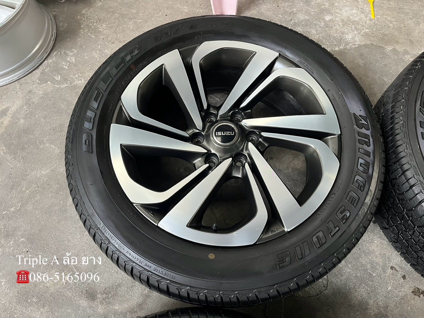 ✨ล้อแม็ก✨ISUZU MU-X ขอบ 20 เทาหน้าเงา พร้อมยาง 265-50-20 Bridgestone♨️ปลายปี 21♨️