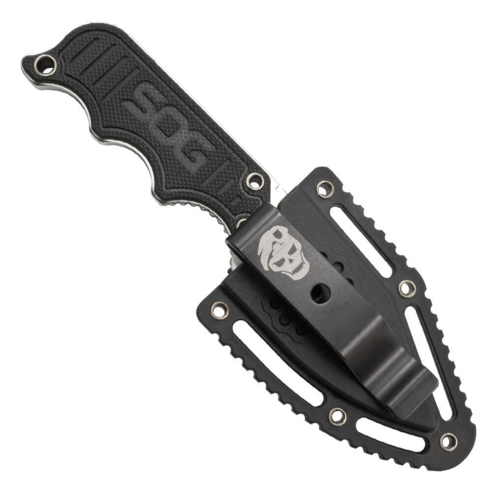 มีดห้อยคอ มีดใบตาย SOG Instinct mini ด้าม SATIN G10 พร้อมปลอกมีดเหน็บเข็มขัดและห้อยคอ
