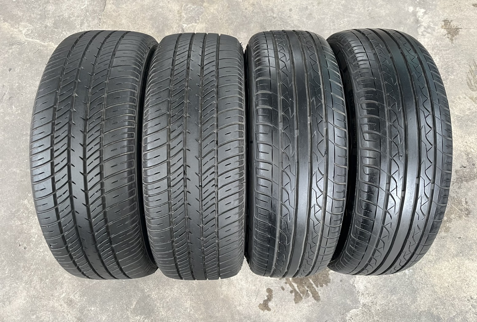 ✨ล้อกระทะ 4รู100✨Nissan ขอบ 14 พร้อมยาง 185-65-14 ปี 20