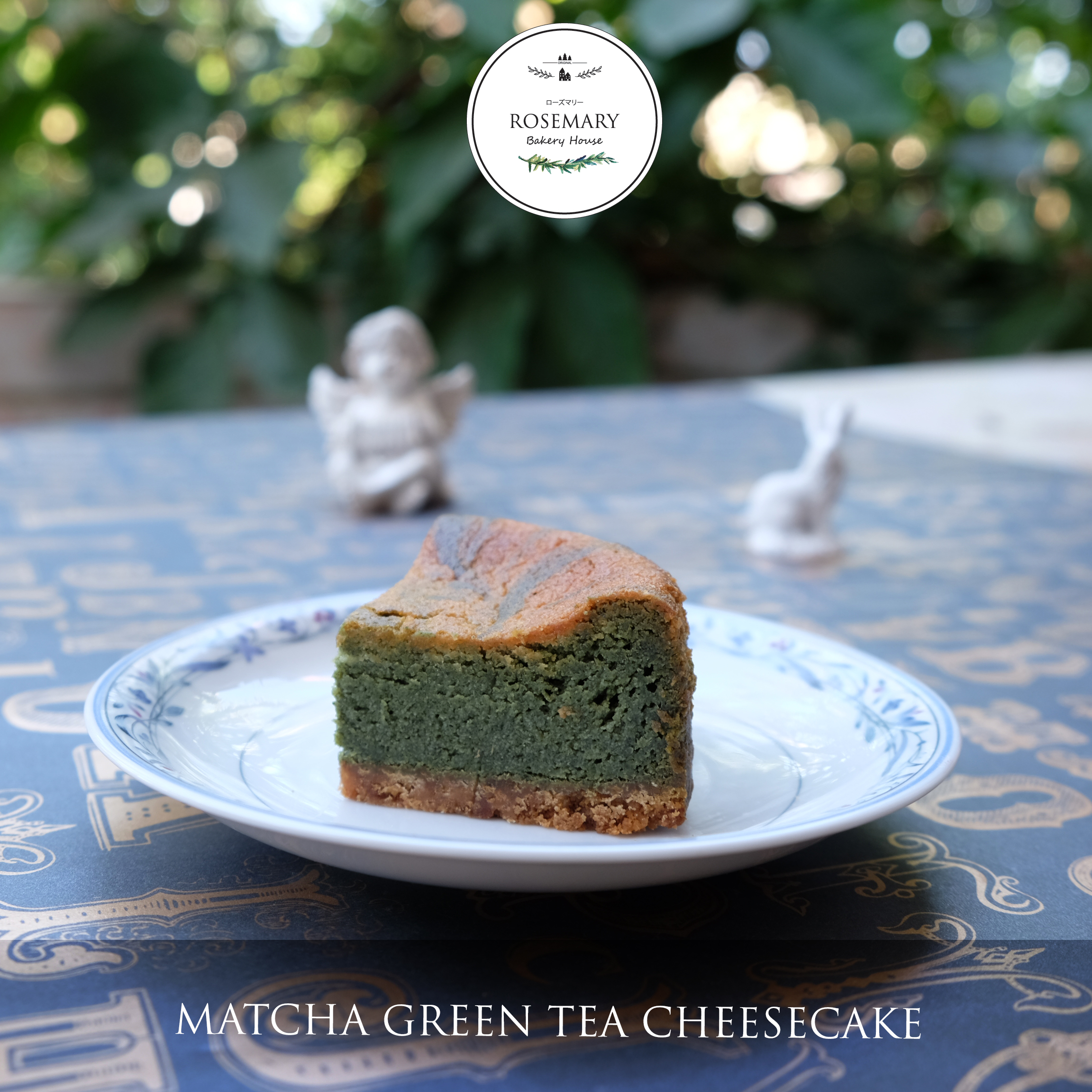 ชีสเค้กชาเขียว (ขนาด 3 ปอนด์) /MATCHA GREEN TEA CHEESECAKE (3 Pound / 8'' x 8")