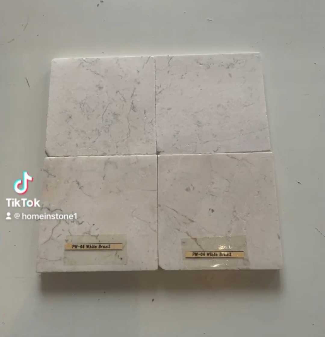 หินอ่อน White brazil สีครีมมาแรง มินิมอลสุดๆ