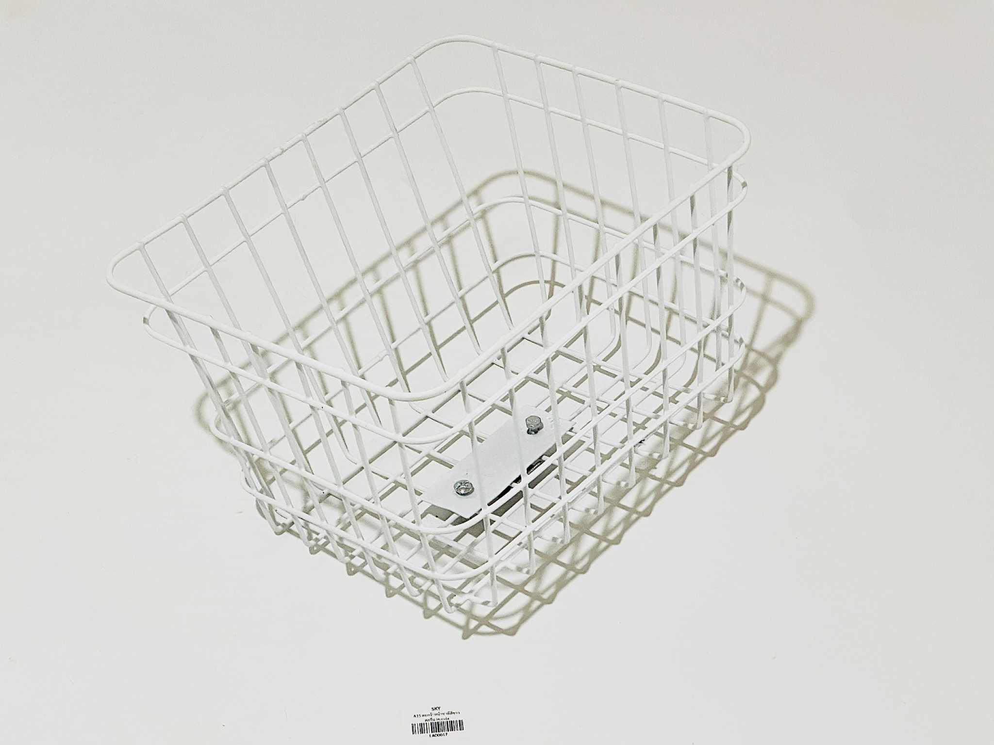 ตะกร้าหน้าชาลี แบบสกรีน สีดำ สีขาว A15