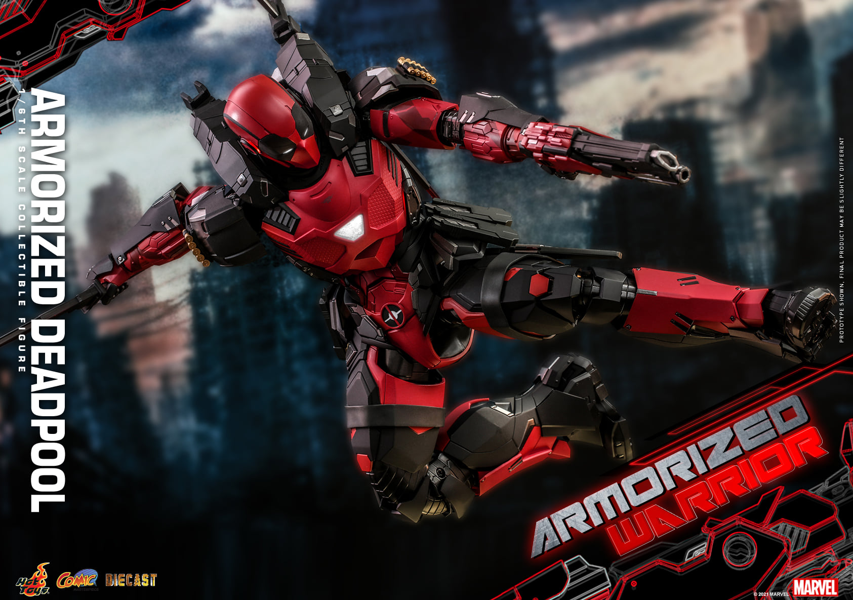Hot Toys CMS09D42 1/6 Armorized Warrior - Armorized Deadpool (SE)