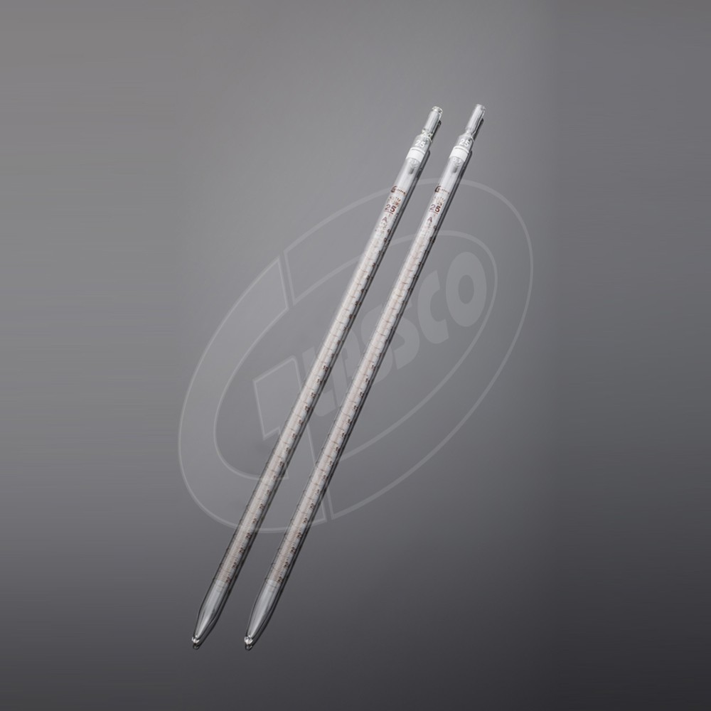ปิเปตแบบตรง Graduate Pipette Type 3 (Serological) Class AS Amber scale with batch certificate