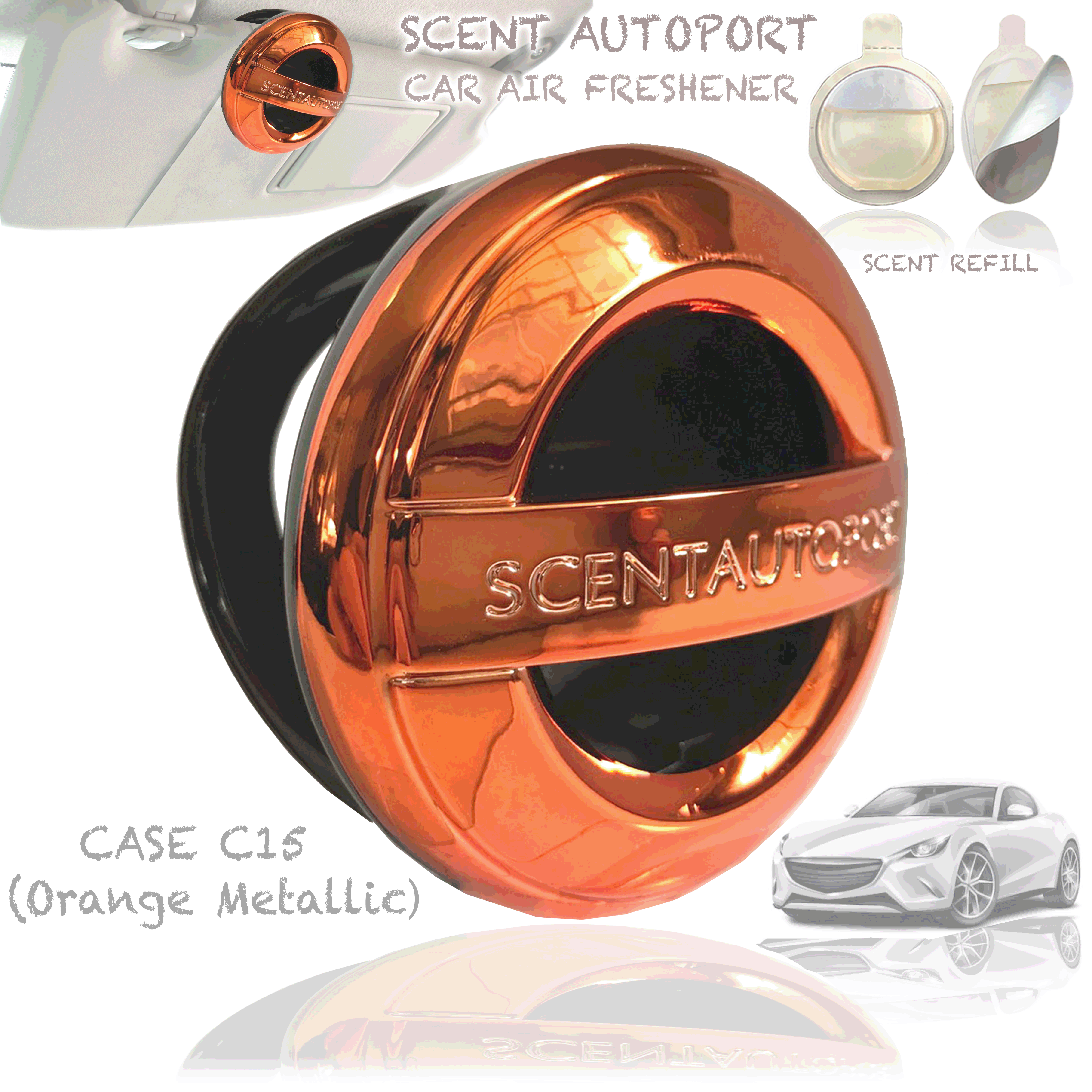 Case C15 เคส สีส้มวาว