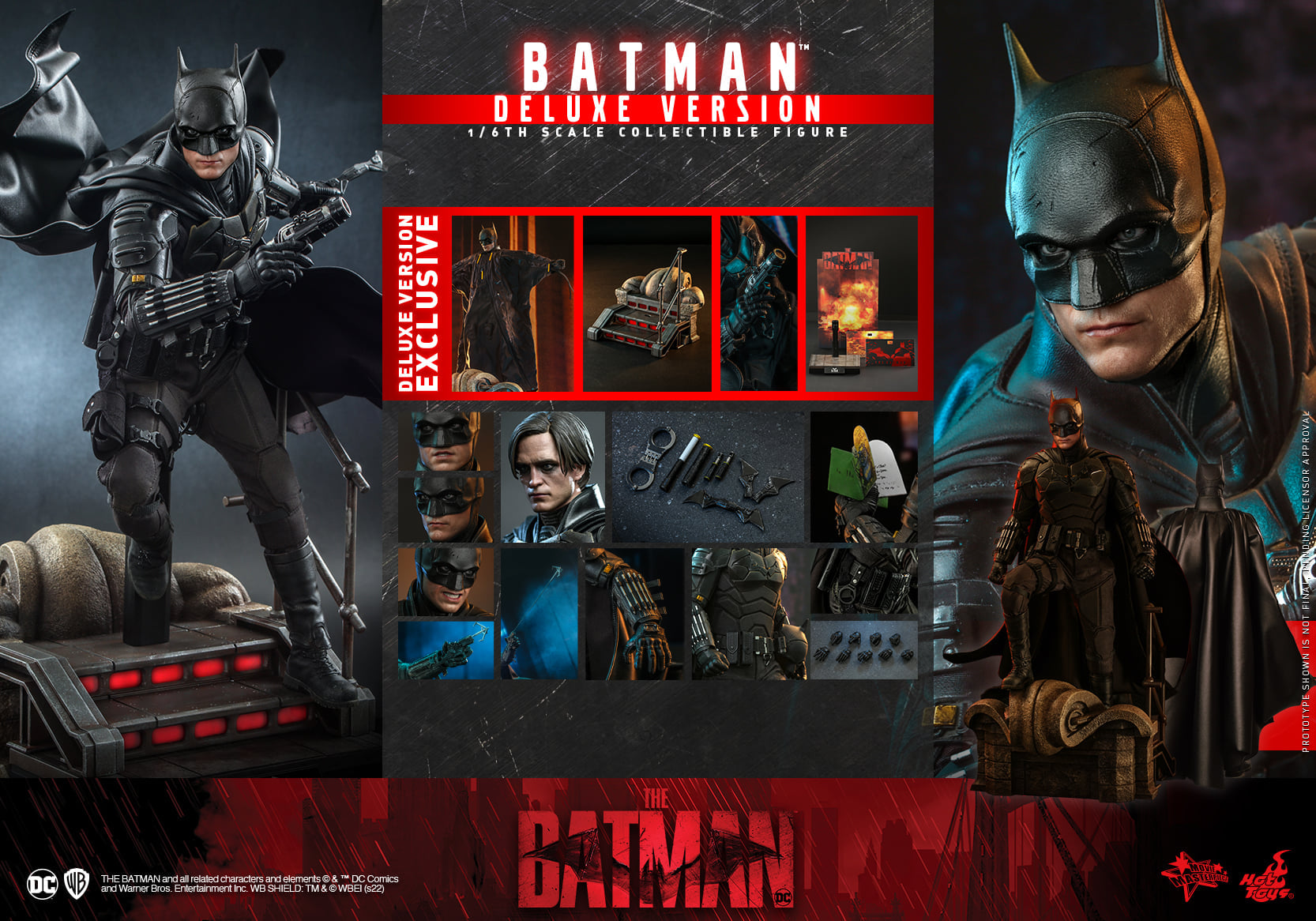 Hot Toys MMS639 1/6 The Batman - Batman (Deluxe Version)