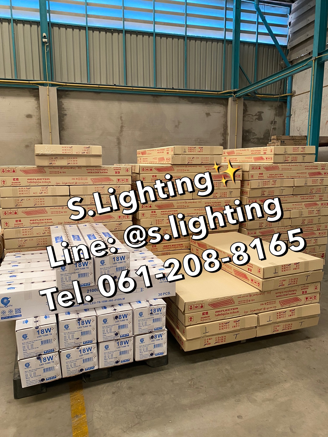 หลอดนีออน(ยาว) LED T8 18w 2100Lumen แสงขาว