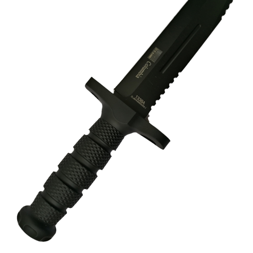 มีดพก มีดใบตาย Columbia 1338A ขนาด 12.5 นิ้ว (32 ซม.) พร้อมปลอกมีดพลาสติก ABS สำหรับเก็บมีด