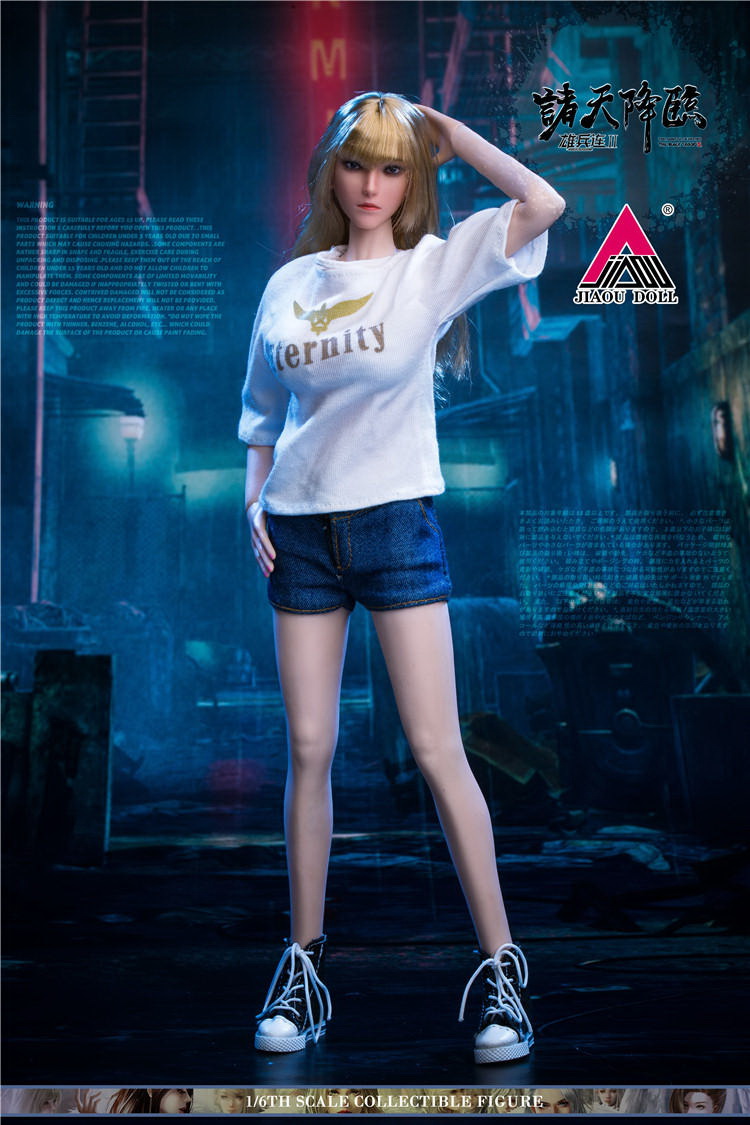 CS-001 1/6 The Advent of the Crowns of the Crown Angels - Queen (wearing the crown) / Running Hair / Casual wear