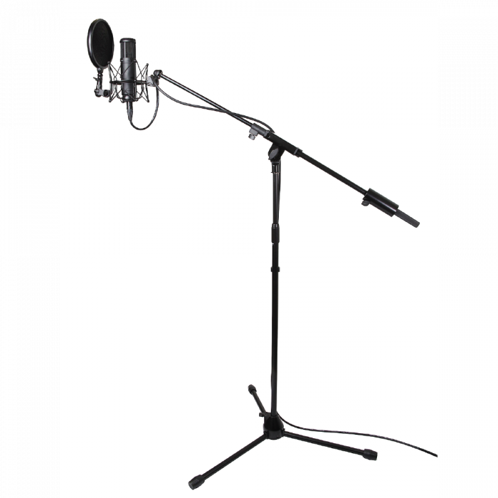 Tascam TM-AM1 ขาตั้งไมค์สแตนเลสตั้งพื้น สามารถปรับระดับได้ (ไม่รวมไมค์ และ Shock mount)