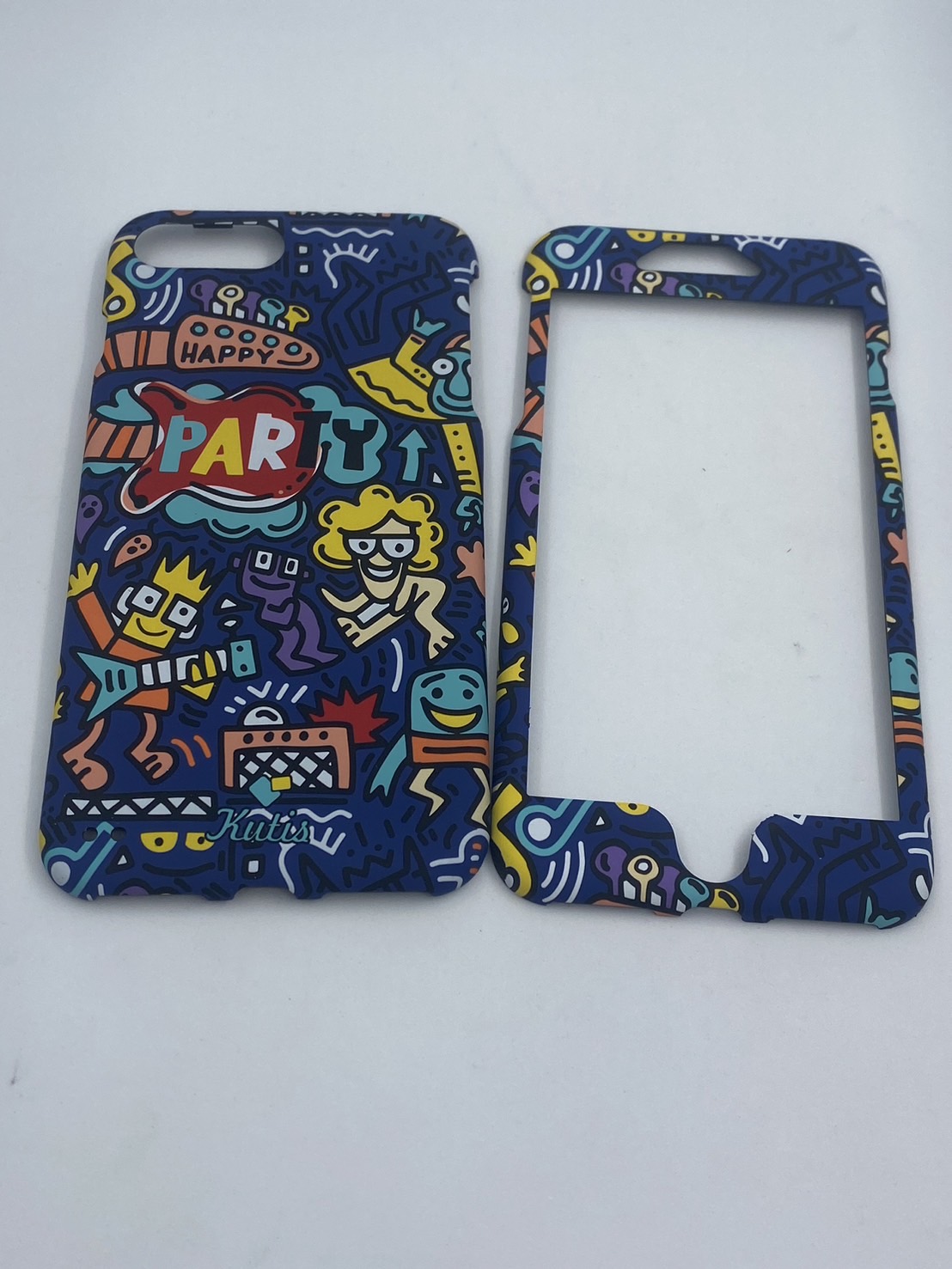 เคสคูทิส(Kutis)เคสไอโฟน7พลัส,8พลัส(ลายPARTY)มาใหม่ เคสประกบหน้า-หลัง เคสเรืองแสง เคสลายวินเทจ ร้านSuperhero Klongthom
