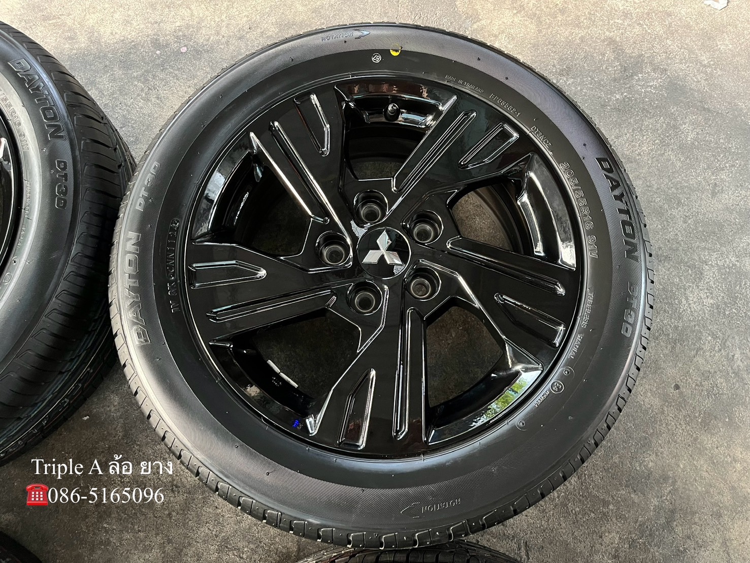 ✨ล้อแม็กป้ายแดง✨Mitsu Xpander Special Edition ขอบ 16 สีดำแท้💯พร้อมยางใหม่💯205-55-16 DAYTON By Bridgestone♨️ปี 24♨️