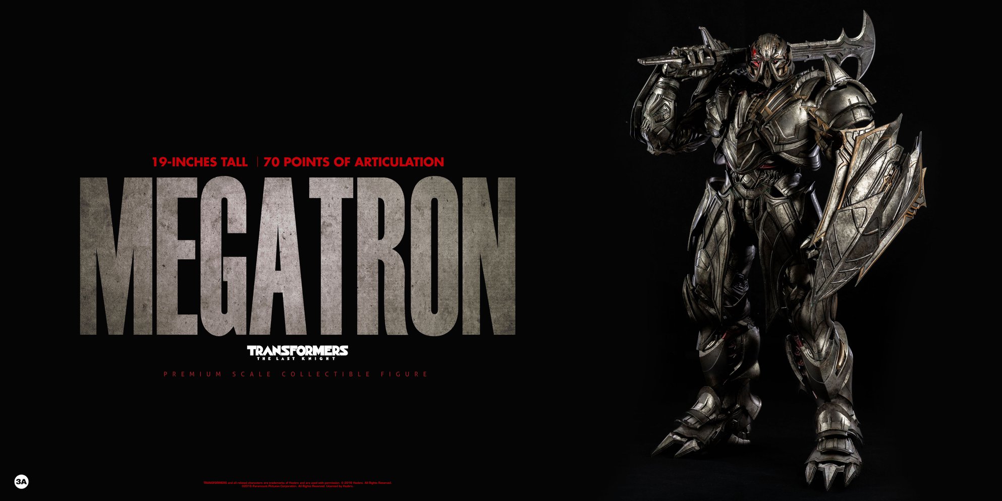3A TOYS 3A18103 TRANSFORMERS: THE LAST KNIGHT - MEGATRON