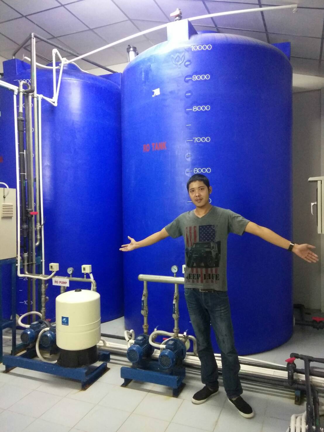 ถังเก็บน้ำ PE โรงงานผลิตน้ำดื่ม
