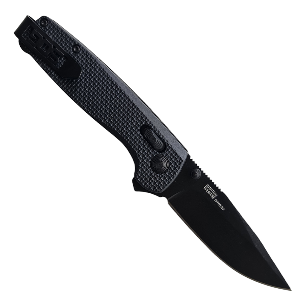 มีดพับ SOG Terminus XR Limited Series CRYO D2 ขนาด 7 นิ้ว (18 ซม.) สีดำ