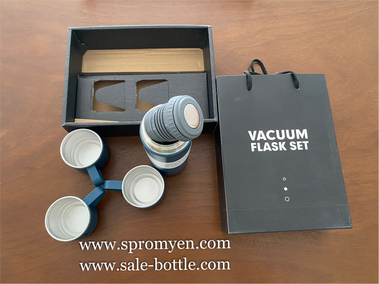 ชุดกิ๊ฟเซ็ทกระบอกน้ำสแตนเลส+แก้วน้ำสแตนเลส