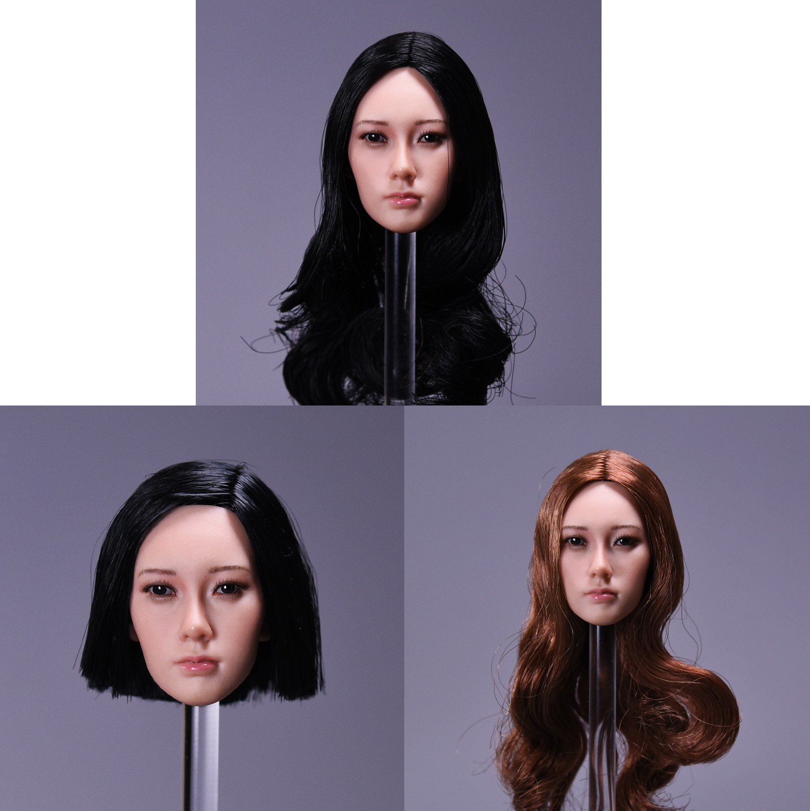 Asian female headsculpt Ping A / Ping B / Ping C
