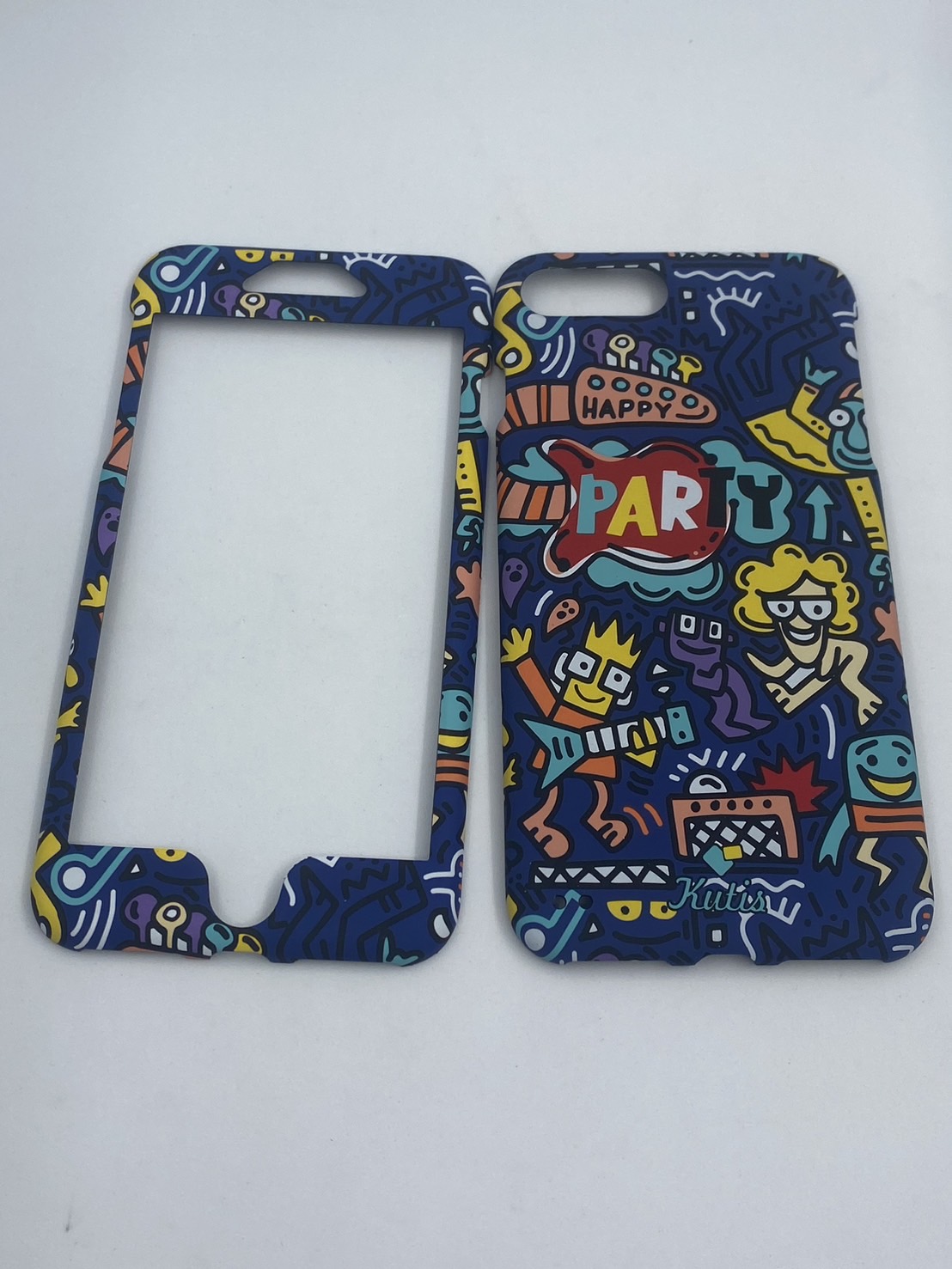 เคสคูทิส(Kutis)เคสไอโฟน7พลัส,8พลัส(ลายPARTY)มาใหม่ เคสประกบหน้า-หลัง เคสเรืองแสง เคสลายวินเทจ ร้านSuperhero Klongthom