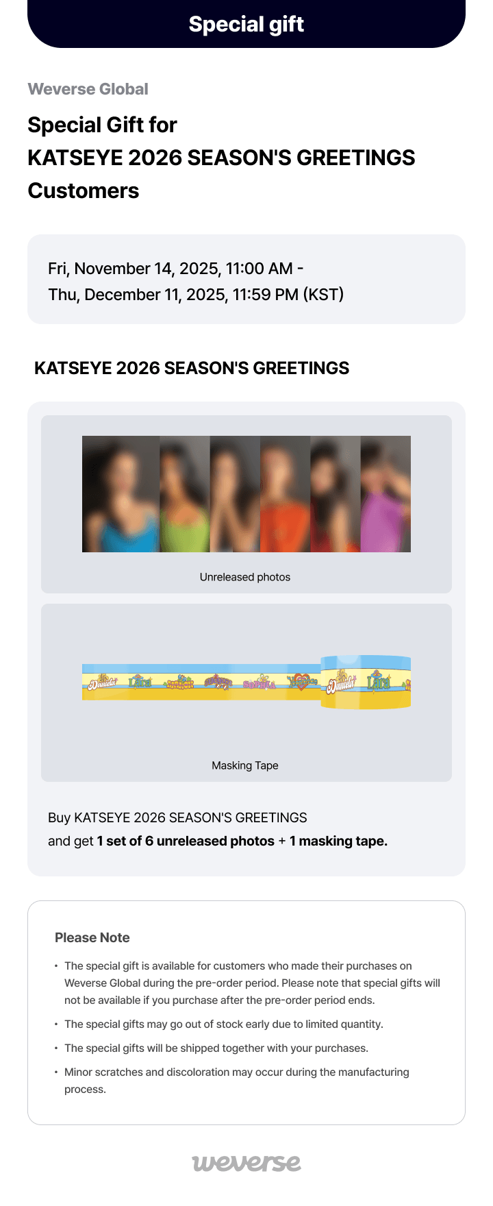 [PRE] KATSEYE 2026 SEASON'S GREETINGS