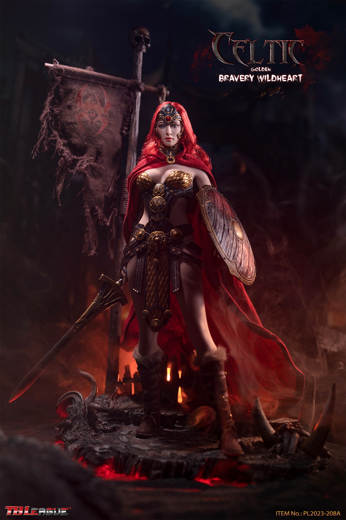 TBLeague PL2023-208A 1/6 Celtic Bravery Wildheart (Golden)