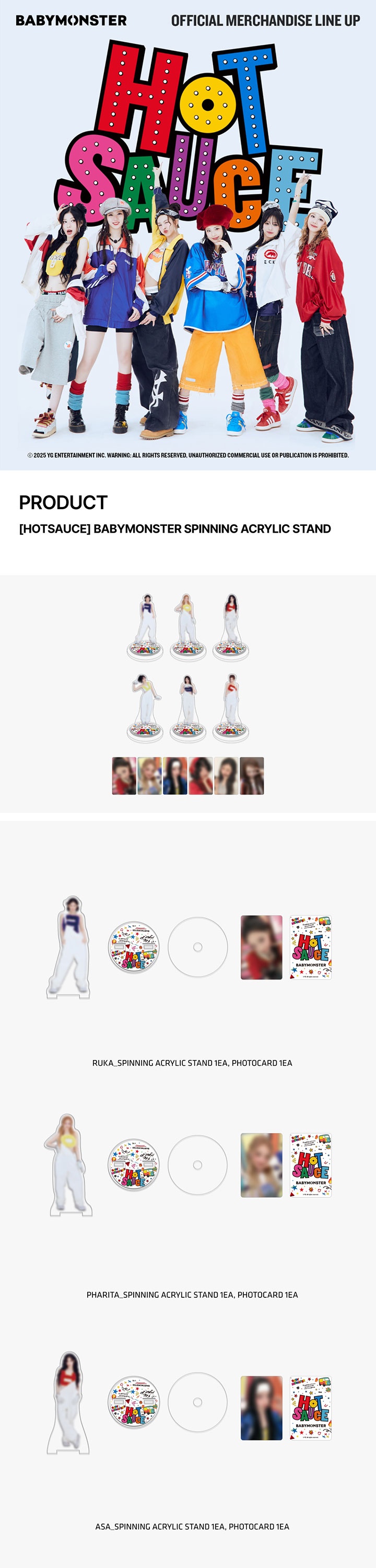 [PRE] BABYMONSTER MERCH - HOT SAUCE (weverse)