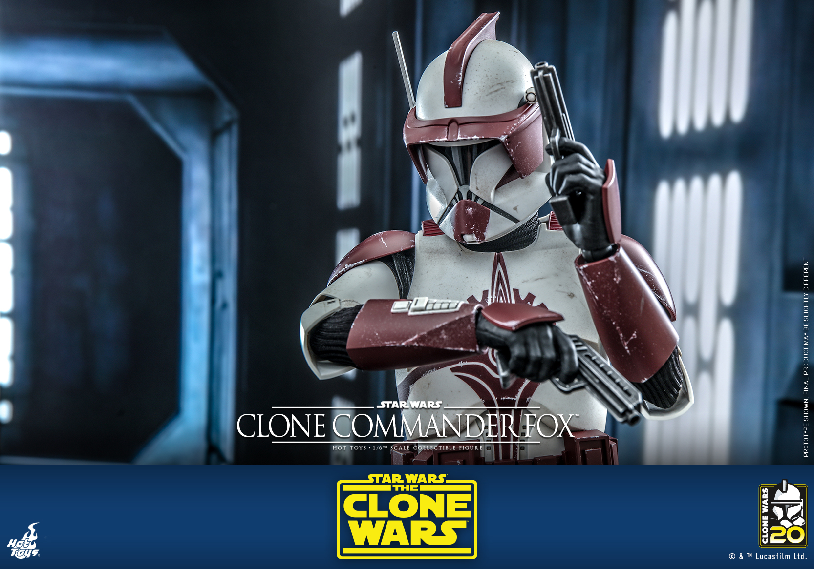 Hot Toys TMS103 1/6 Star Wars: The Clone Wars™ - Clone Commander Fox™