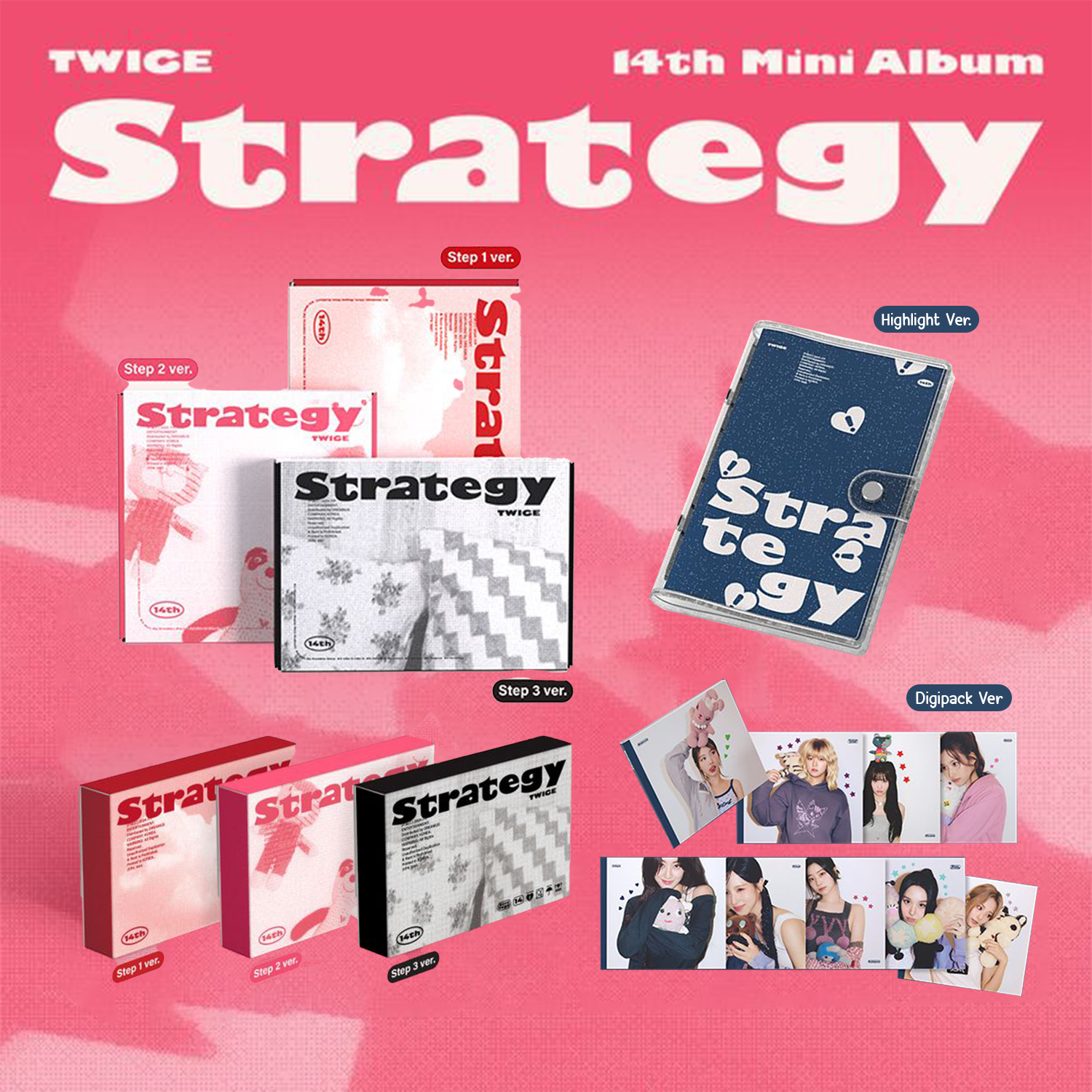 [รับกด+นำเข้าสินค้า] TWICE - 14TH MINI ALBUM [STRATEGY]