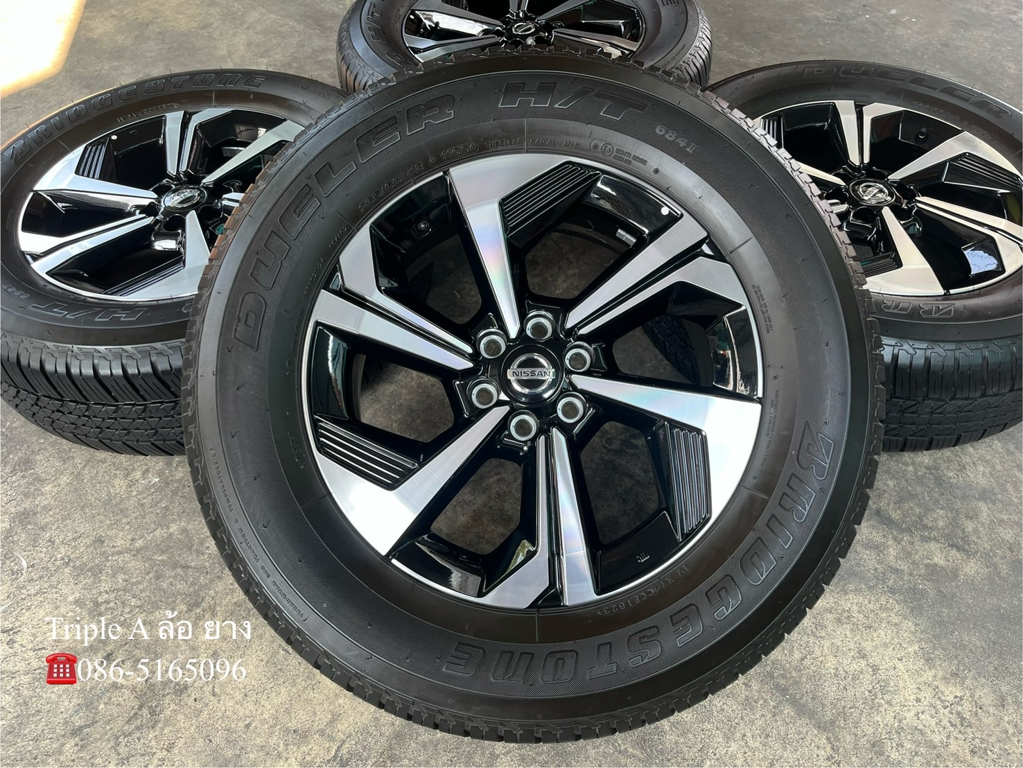✨ล้อแม็กป้ายแดง 6รู114✨Nissan Terra รุ่นใหม่ล่าสุด ขอบ 18 พร้อมยาง 265-60-18 Bridgestone ปี 23💖สวยกริ๊บ💖