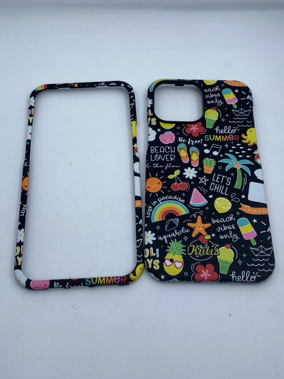 เคสคูทิส(Kutis)เคสไอโฟน13PROMAX(ลายHello Summer)มาใหม่ เคสประกบหน้า-หลัง เคสเรืองแสง เคสลายวินเทจ ร้านSuperhero Klongthom