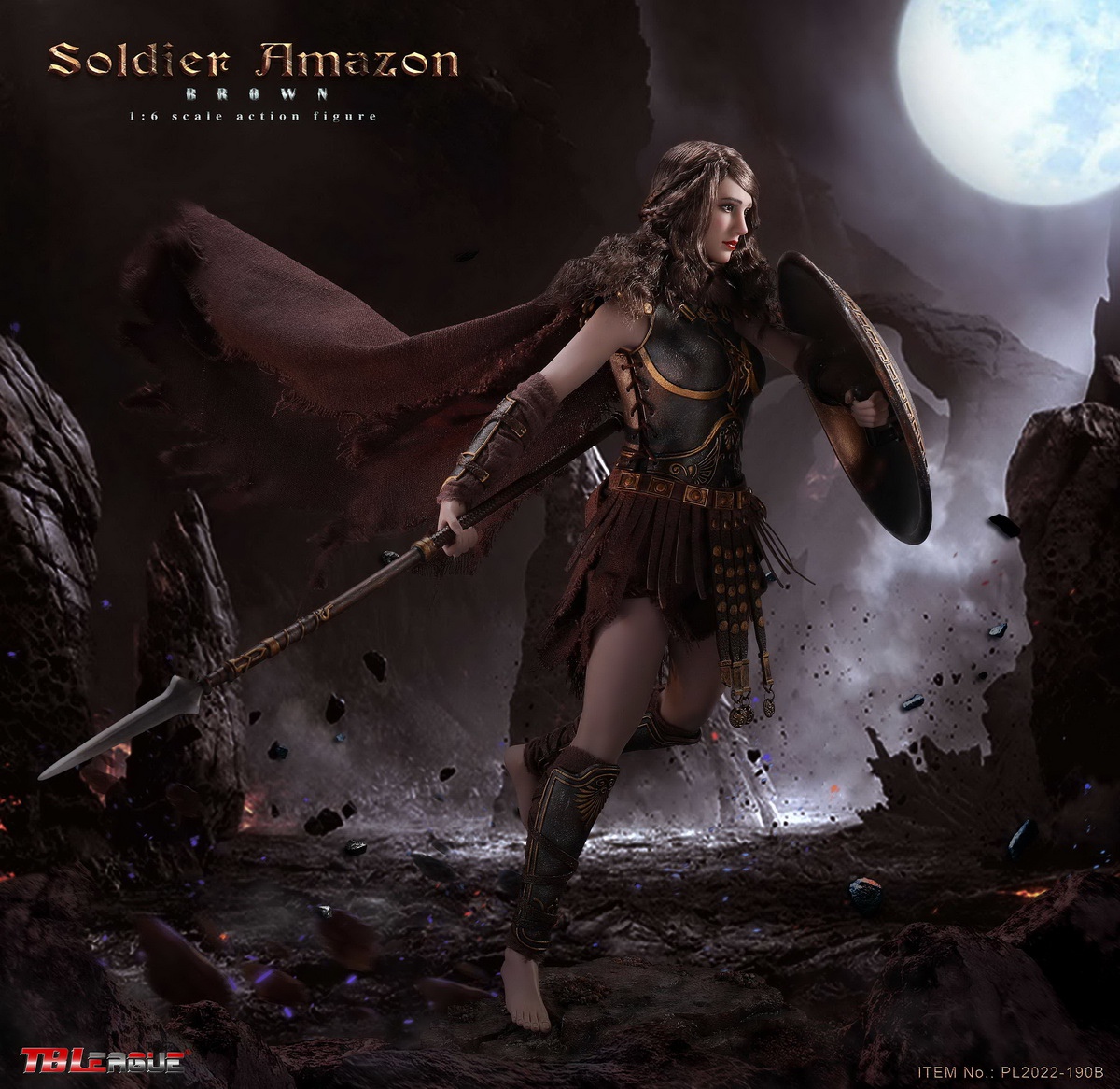 TBLeague PL2022-190B 1/6 Soldier Amazon (Brown)