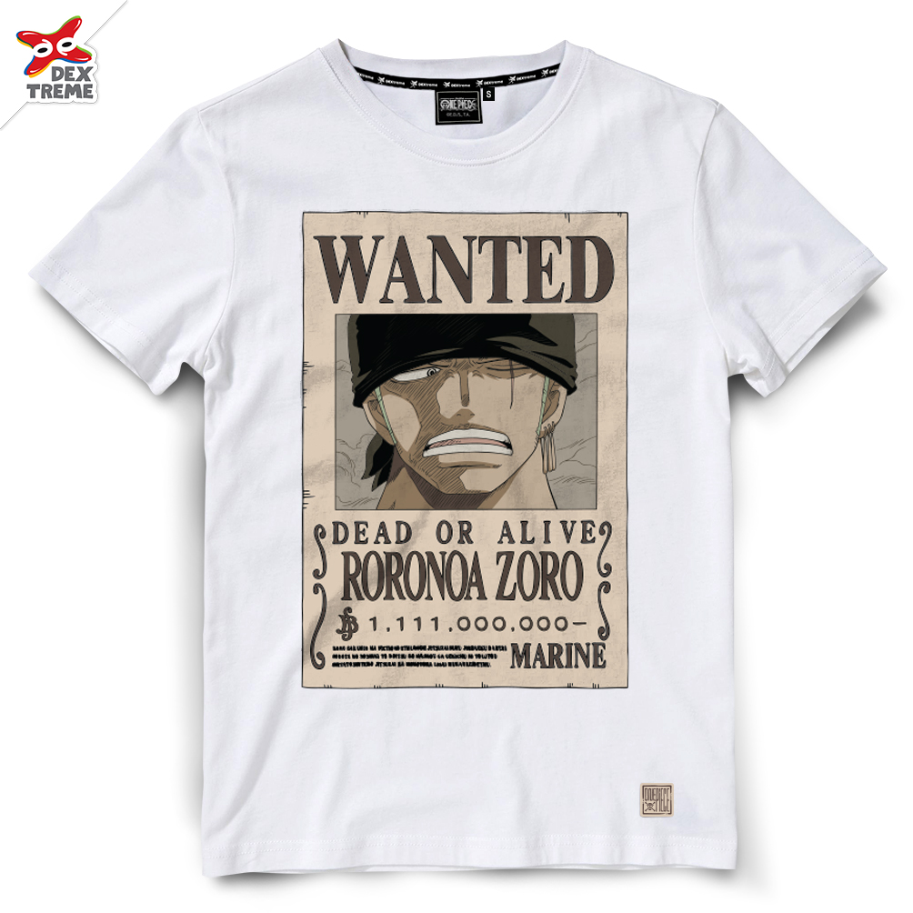 เสื้อวันพีซ Tees OP Zoro NEW WANTED