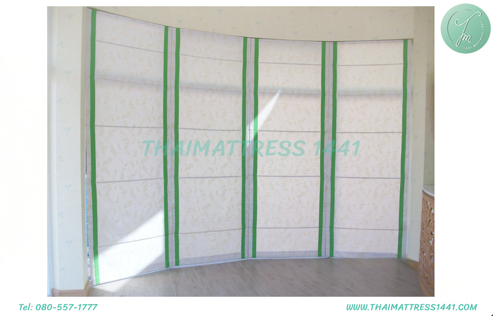 ผ้าม่านพับกันแสงแดด & UV : Roman Blind