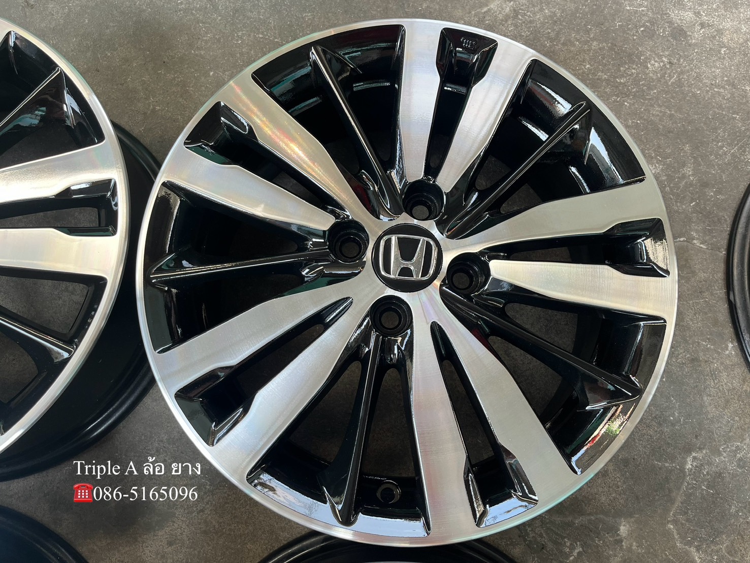 ✨ล้อแม็ก✨Honda Jazz GK ตัวท็อป ขอบ 16 ดำหน้าเงา💖สวยกริ๊บ💖